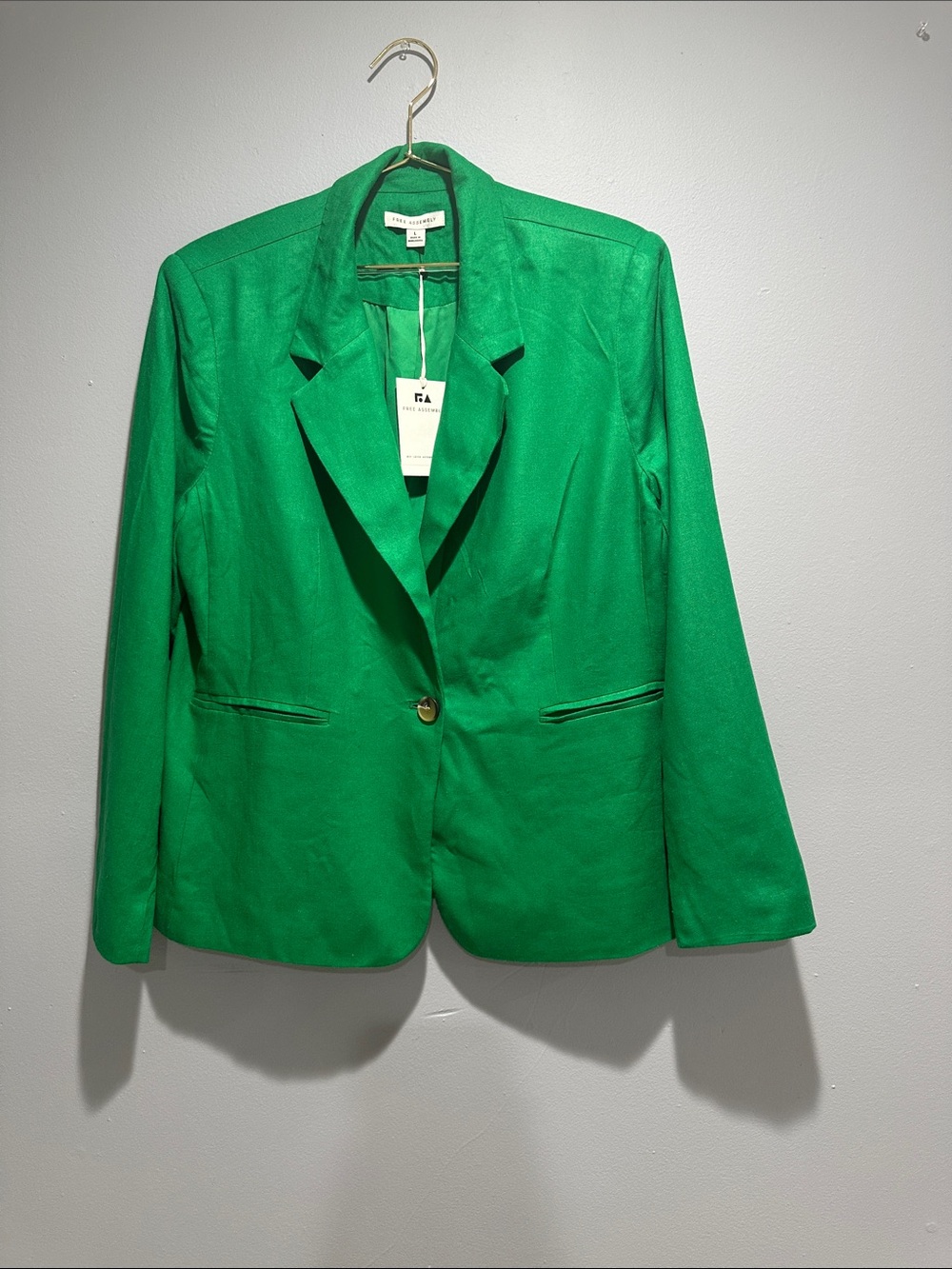 Talbots Emerald Single-Button Blazer